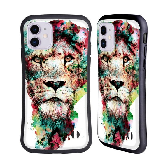 Head Case Designs Officially Licensed Riza Peker Animals The King Hybrid Case Compatible with Apple iPhone 11