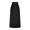 thumbnail image 5 of Hrsba Women Solid Color High Waist Lace Skirt Lightweight Summer Style Skirt for Women, 5 of 6