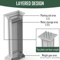 thumbnail image 4 of 2Pcs Roman Columns Wedding Roman Column Pillars Plastic Elegant Greek Column Statue Flower Pot Columns Stand Pedestal Wedding Event Party Decorative, 4 of 6