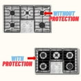 thumbnail image 3 of Premium Plus Stove Protectors for GE Gas Cooktop Model JGP963SEJSS, Custom Cut, Easy to Clean Stove Liner, Made in the USA., 3 of 8