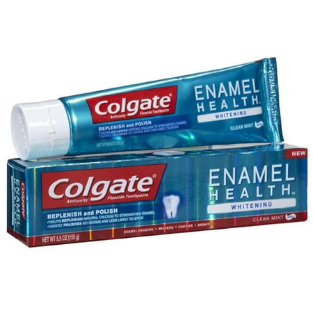 colgate toothpaste enamel fluoride mint clean health whitening oz pack