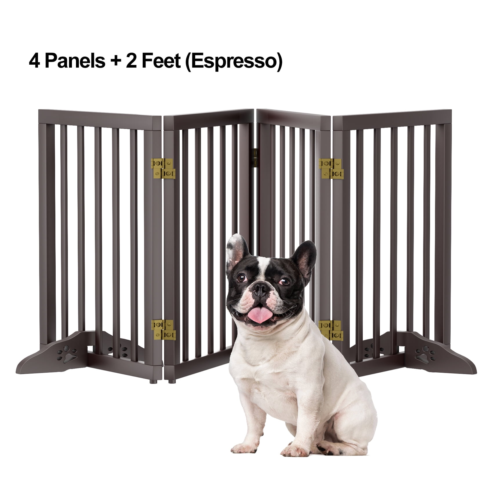 Semiocthome Foldable Wood Extra Wide Baby Gate for Baby,Pet Gates,24