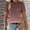 Brown, variant on Ussuma Gradient Color Pullover Blouse for Women Loose Short Sleeve Women's Top Colourfulcasual Party Picnic