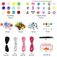 thumbnail image 4 of Kit para hacer pulseras, abalorios para hacer pulseras, abalorios de poni, polímero, 4 of 5