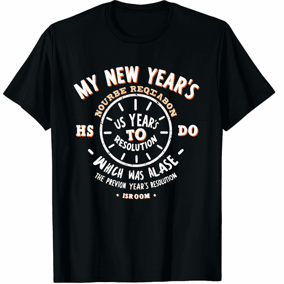 Funny My New Years Previous Year's & Last Year's Resolution Graphic Tee T-Shirt for Men Women