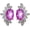 Silver, variant on 925 Sterling Silver Pink Star Ruby Earrings Elegant Women's Star Earrings, Perfect Handmade Jewelry Gift for Everyday Wear or Special Occasions Silver