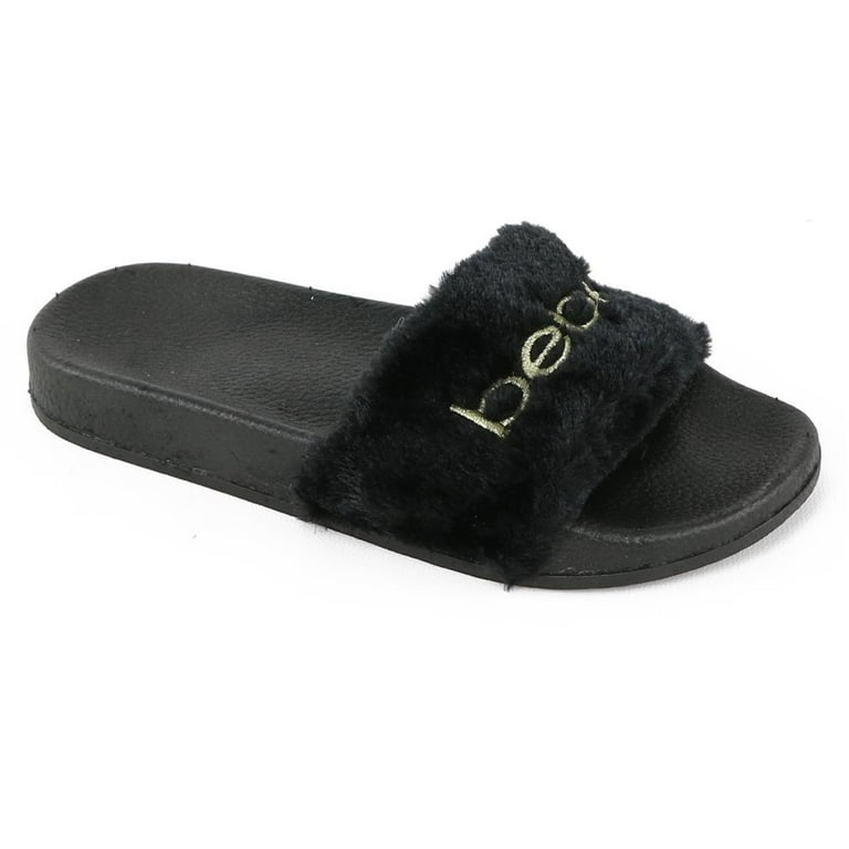 Bebe discount black slides