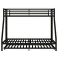thumbnail image 6 of Twin XL Over Queen Metal Bunk Bed with Twin Size Trundle, Black, 6 of 18