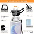 thumbnail image 4 of Sports Water Bottle 1000ML Tritan Food Grade Clear Water Bottle Fitness Outdoor Sports Bike Magic Snowman, 4 of 7