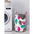 thumbnail image 3 of Leaves Laundry Bag, Simplistic Foliage Design with Colorful Leaves Abstract Autumn Season Elements, Hamper Basket with Handles Drawstring Closure for Laundromats, 13" x 19", Multicolor, by Ambesonne, 3 of 4