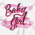thumbnail image 2 of Airbrushed Baby Girl Hearts Love Womens Slim Fit Graphic Tee Brisco Brands S, 2 of 5