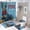 style-431, variant on 4 Piece Bathroom Rug Set with Shower Curtain Merry Christmas Cute Doberman Dog with Rugs Toilet Lid Cover And Bath Mat Custom Name Bathroom Decor Set with Accessories for Bathroom Decor
