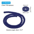 thumbnail image 2 of Unique Bargains 6mm Polymer Clay Beads Spacer, 1750Pcs 5 Strands Round Flat Handmade Bead Spacer, Navy Blue, 2 of 5