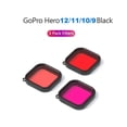 thumbnail image 2 of Waterproof Housing for GoPro Hero 12 Black / Hero 11 Black / Hero 10 Black / Hero 9 Black, Protective 60m Underwater Dive Case Shell with 3 Pack Filters and 12 PCS Anti- Fog Inserts, 2 of 6
