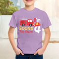 thumbnail image 2 of LRen Kids Shirts Boys Boy Graphic Prints Crew Neck Casual Short Sleeve Tees Kids Summer Basic Tee Breathable & Lightweight Summer Tee Shirts Clothes for Toddlers, 2 of 4