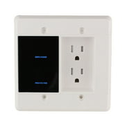Element-Hz Power Series In-Wall Surge Protector w/ Recessed Dual Outlet, 1080 Joules