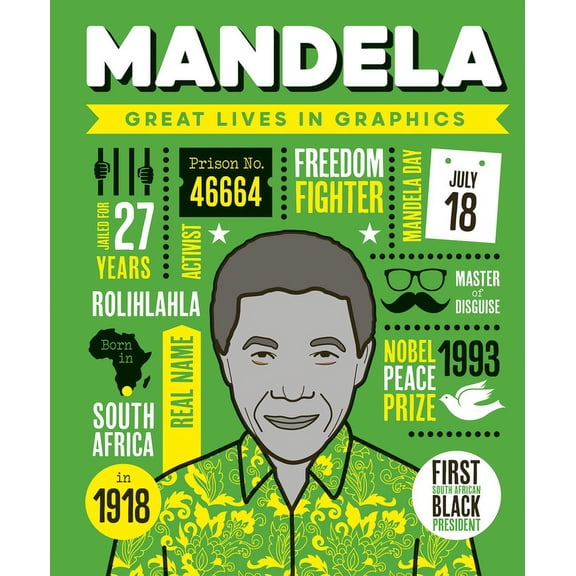 Great Lives in Graphics Great Lives in Graphics: Mandela, (Hardcover)