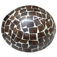 thumbnail image 3 of Stoneage Arts Inc 16" Brown and White Helm Cinnamon Scented Handmade Bowl, 3 of 3