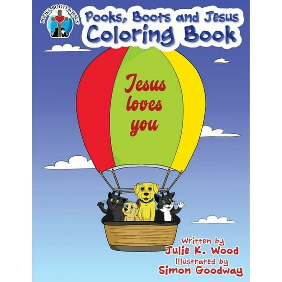 Pooks, Boots and Jesus Coloring Book, (Paperback)