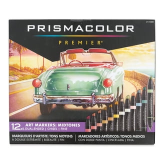 Prismacolor Dual-Ended Art Markers, Chisel Tip and Fine Tip