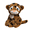 Brown, variant on Cheetah Stuffed Animal for Kids 8.66'' Soft Stuffed Plush Toy Valentine's Birthday Xmas Gifts-Yellow