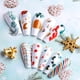 thumbnail image 5 of 24 uñas postizas navideñas artificiales de cobertura completa, uñas removibles de Navidad para mujeres y niñas, 5 of 8