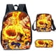 thumbnail image 2 of Mochila de una pieza para estudiantes de primaria y secundaria Mochila de dibujos animados con bandolera y estuche para lápices Conjunto de tres piezas, 2 of 5