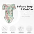 thumbnail image 4 of Balery Watercolor Tiger Body de cuello redondo de manga corta para mujer Tops de manga corta Tops básicos-Medium, 4 of 7