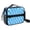 Blue Wavy Checkered, variant on Blue Wavy Checkered Pattern Insulated Lunch Bag with Shoulder Strap and Bottle Holder,Bento School Lunch Bag Box,11x9.5x3.5 Inches