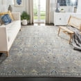thumbnail image 3 of SAFAVIEH Evoke Stamen Bordered Area Rug, Dark Grey/Yellow, 10' x 14', 3 of 13