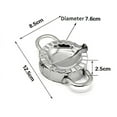 thumbnail image 5 of Large Empanada Maker, 6 Inch Stainless Steel Empanada Press, Pastry Tools, Pocket Pie, 5 of 5