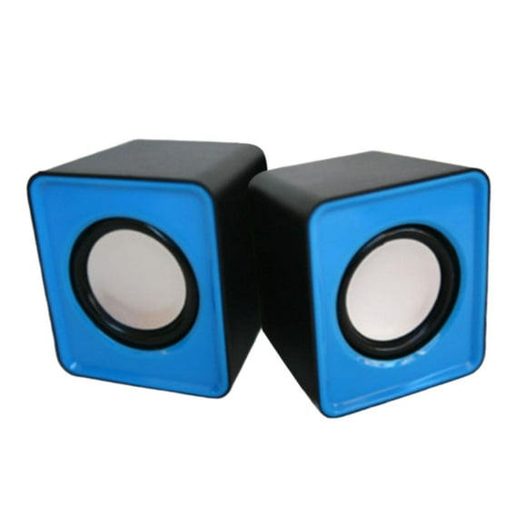 BELOVING USB 3.5 desktop mini speaker - compact, portable, and powerful sound solution Blue