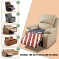 thumbnail image 5 of ZIATUBLES Recliner Chair Covers, Reclining Couch Slipcovers Seat Cushion, Anti-Slip Sofa Cover for Dogs Pets, Washable Furniture Protector, 38.58 x 24.40 Inches, American Flag Butterfly Print, 5 of 8
