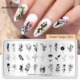 thumbnail image 2 of BORN PRETTY Nail Stamping Plate Line And Leaves Flower Nail Art Board StampingTemplate Stainless Steel Nail Design Manicure Gong Bohan LED, 2 of 2