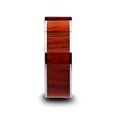 thumbnail image 2 of Claymore Flat Tungsten Carbide Band With Exotic Padauk Wood Inlay And Polished Edges, 2 of 2