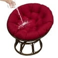 thumbnail image 6 of Eurhowing 48-inch Round Papasan Chair Cushion, 5" Thick Waterproof & UV-Resistant Cotton Seat Pad, Hanging Swing Cushion for Outdoor Patio, Garden, Wine Red, 6 of 9