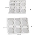 thumbnail image 3 of Silicone Photo Frame Mold Resin Craft Mould for Dried Flower Plaster Table Decoration Large, 3 of 5