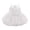 White, variant on THDHVS Flower Girl Dress,Baby Girl Sleeveless Dress with Oversized Flowers and Tiered Skirt for Special Event and Pageant,Girls' Dresses Pink