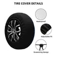 thumbnail image 4 of Bingfone Beautiful King Penguin Pattern Spare Tire Cover Weatherproof Universal Wheel Protectors For Rv Camper Travel Trailer Suv Truck 16 Inch, 4 of 9
