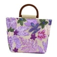 thumbnail image 3 of Esquirla Beach Shoulder Handbag Ladies Elegant for Casual Working Vacation Essentials violet, 3 of 8