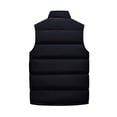 thumbnail image 4 of Huankd Mens Puffer Vest Winter Warm Puffy Vest Jacket for Men Stand Collar Sleeveless Coat with Pockets Casual Outwear Black 3XL, 4 of 4