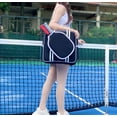 thumbnail image 5 of Large-Capacity Waterproof Pickleball Bags for Men Womens, Adjustable Shoulder Strap Handbag with Zipper Tennis Paddle Compartment Ball Bag Paddle Bag Outdoor Sports Bag, 5 of 6