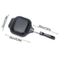 thumbnail image 3 of WREESH Double-sided Sandwich Baking Pan Breakfast Pan Removable Sandwich Clamp Lightweight Portable Ferruginous Sandwich Frying Pan Kitchen Gadgets Clearance, 3 of 9