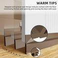 thumbnail image 3 of Door Draft Stopper for Bottom of Door, Adjustable Weather Stripping Door Seal for Cold Insulation, Under Door Sweep for Exterior & Interior Doors, Door Bottom Seal Blocker Noise (78inch,Brown), 3 of 17