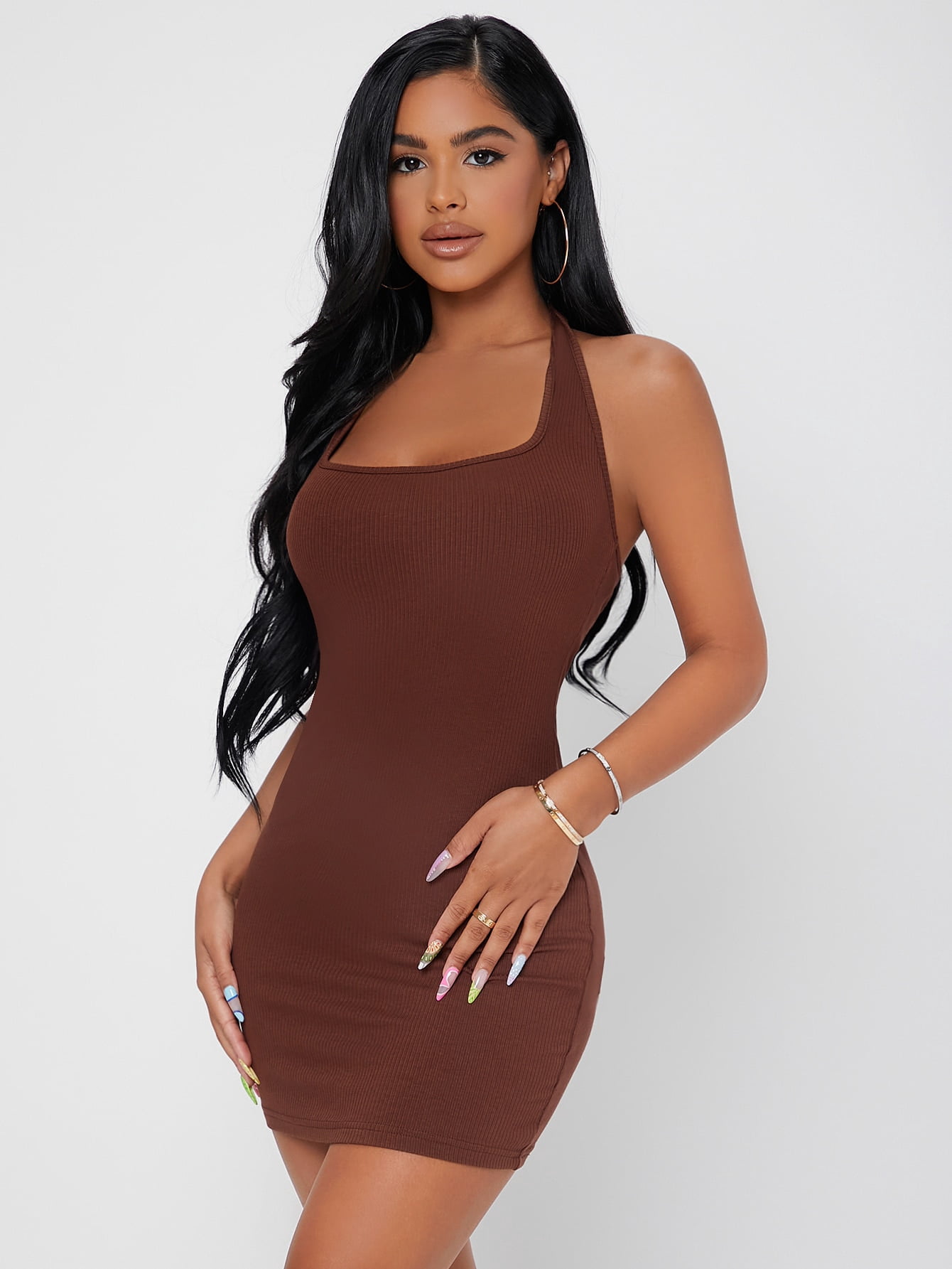 2022 Summer Sexy Chocolate Brown Women 