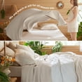 thumbnail image 4 of Manta Bedsure de algodón con cama king, 274 x 229 cm, ligera, color beige, 4 of 9