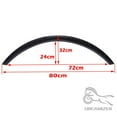 thumbnail image 6 of 4pcs Universal 3.5" Car SUV Off-road Car SUV Off-road Fender Flare Wheel Arch Protector Wheel Eyebrow Fender Mudguards, 6 of 6
