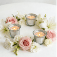 thumbnail image 2 of Hosley Metallic/Antique Glass Tealight Candle Holders, Set of 6, 2 of 8