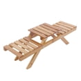 thumbnail image 3 of Fdit Wooden Standing Foldable 2-layered Potted Plant Flower Shelf Storage Rack Garden,Multi-layer folding flower stand, 3 of 8