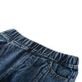 thumbnail image 4 of AMERTEER 2PCS Toddler Kids Little Girls Solid Color Button Tank Tops Flared Jeans Summer Outfits White 3 Years, 4 of 6
